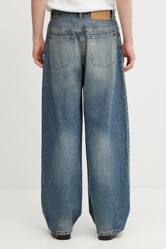 Îmbrăcăminte MM6 Maison Margiela blugi relaxed fit pentru bărbați SH0LA0011.M30055.961 albastru