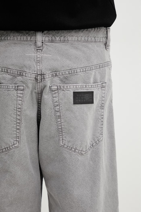 MM6 Maison Margiela kavbojke straight kroja moške siva SH0LA0036.M35736.854