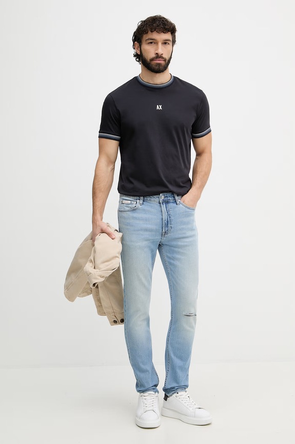 Calvin Klein Jeans rifle slim fit pánske LV04RF743G modrá SS26