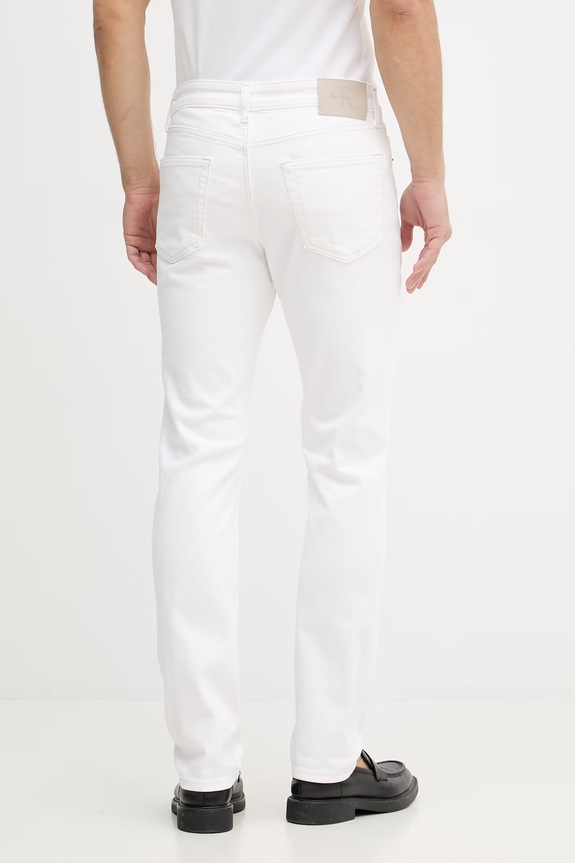 Oblečenie Calvin Klein Jeans rifle slim fit pánske LV04RF751G biela