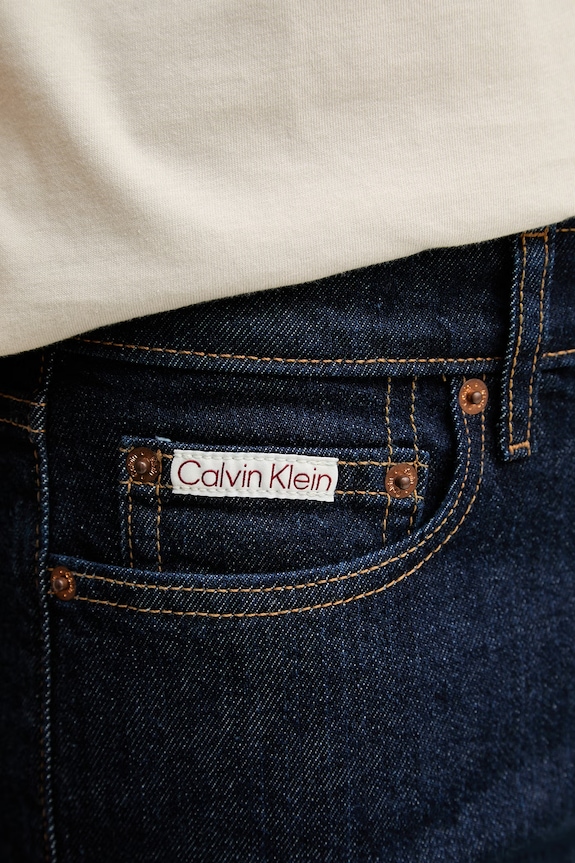 Calvin Klein Jeans blugi slim fit pentru bărbați bleumarin LV04RF757G