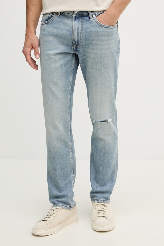 Calvin Klein Jeans slim kavbojke moške modra LV04RF759G
