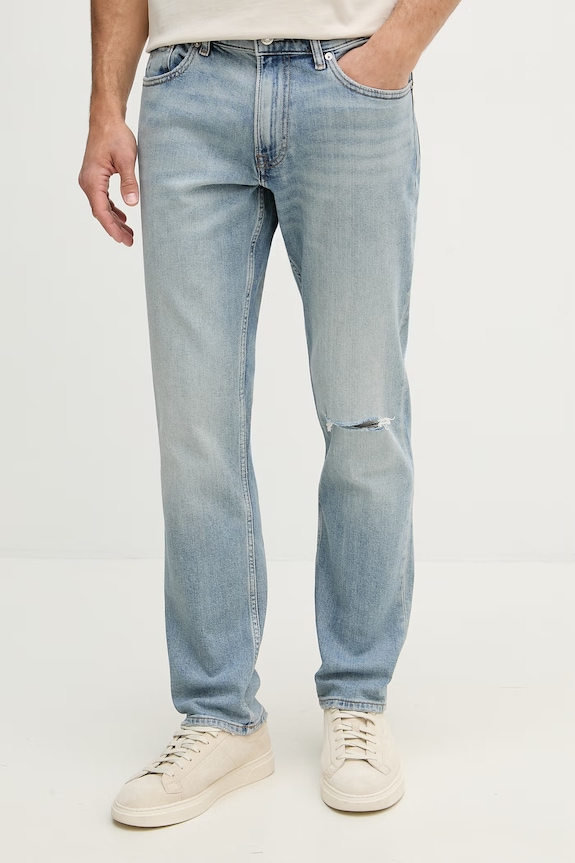 Calvin Klein Jeans slim kavbojke moške modra LV04RF759G