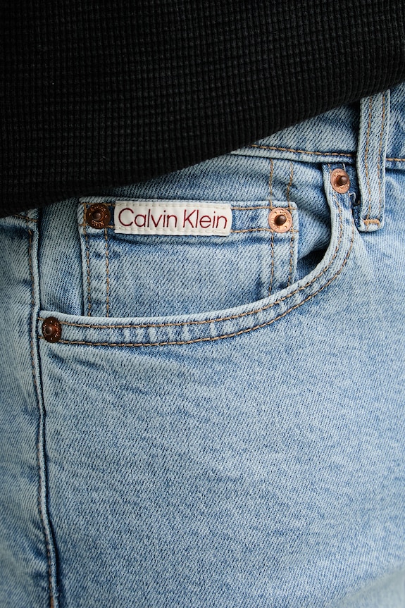 Îmbrăcăminte Calvin Klein Jeans blugi slim fit pentru bărbați LV04RF929G albastru