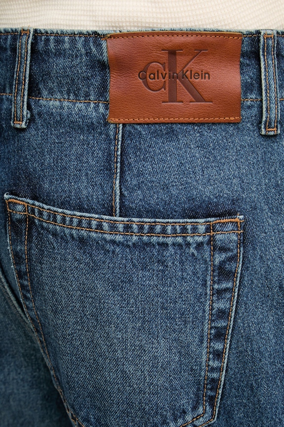 Calvin Klein Jeans blugi barrel pentru bărbați LV04RF932G bleumarin