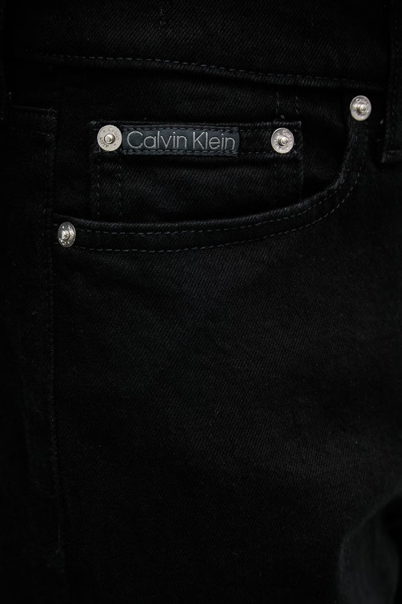 Calvin Klein Jeans дънки straight мъжки черен LV04RF944G
