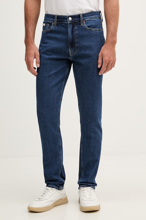 Calvin Klein Jeans jeansy slim fit męskie granatowy LV04RF948G