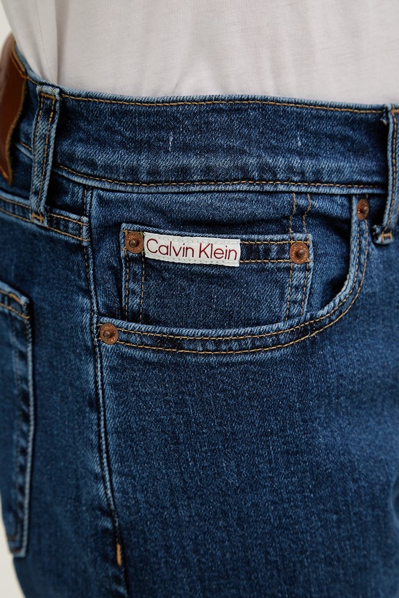 Calvin Klein Jeans jeansy slim fit męskie granatowy LV04RF948G