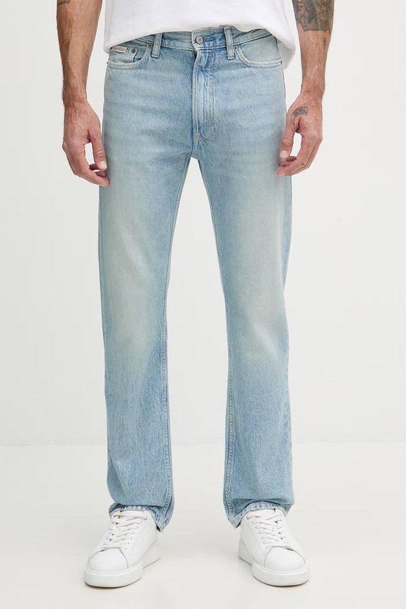 Calvin Klein Jeans rifle rovné pánske modrá LV04RF782G