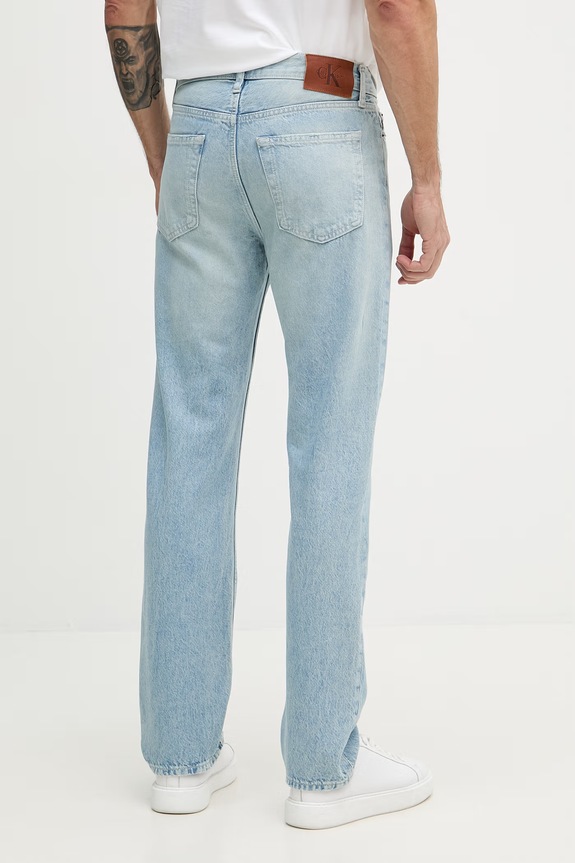 Oblečenie Calvin Klein Jeans rifle rovné pánske LV04RF782G modrá