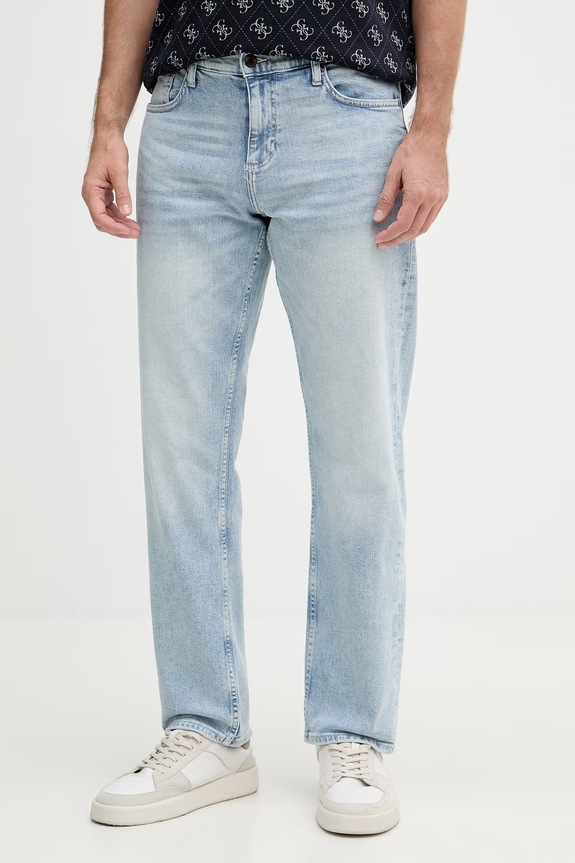 Lindbergh jeansy loose męskie niebieski 30.050003LID