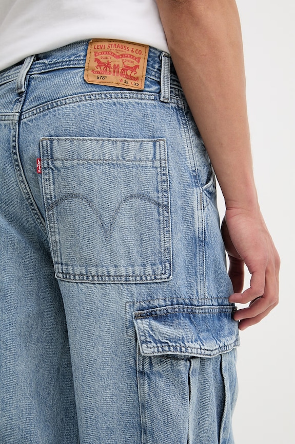 Levi's jeansy 578™ BAGGY CARGO niebieski 0057N.0002