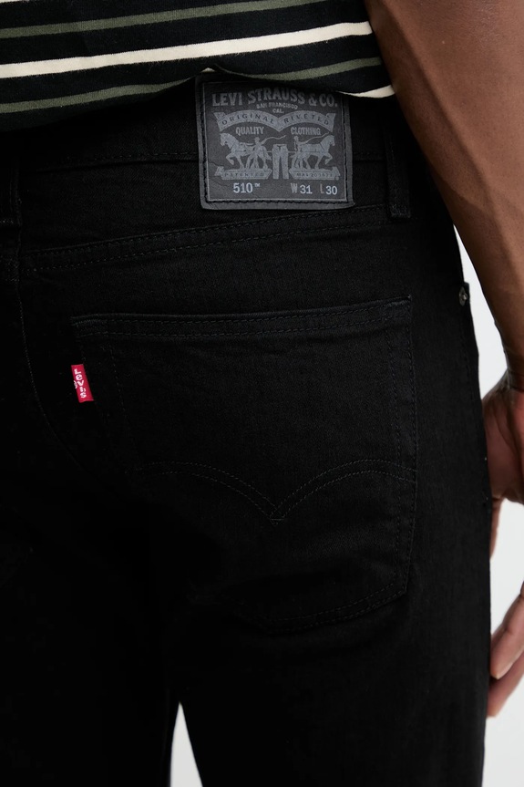 Levi's jeans 510™ SKINNY negru 05510.0862