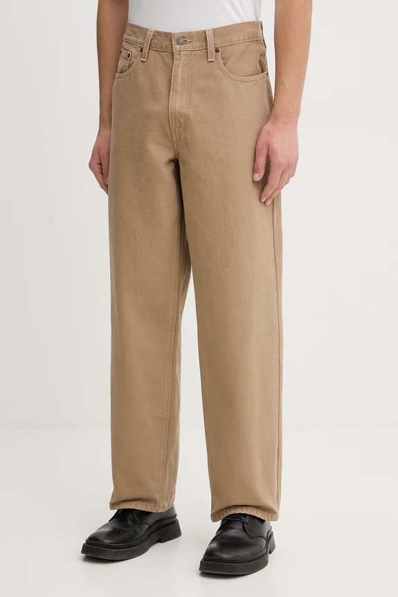 Βαμβακερό τζιν Levi's 578™ BAGGY καφέ A4750.0064