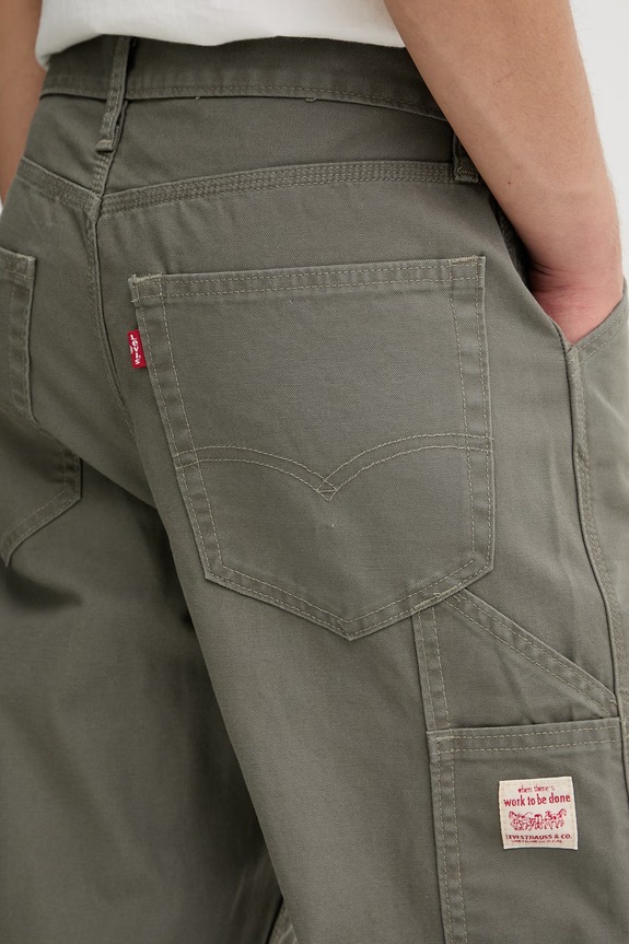 Τζιν παντελόνι Levi's 568 LOOSE STRT CARPENTER x WORKWEAR πράσινο 55849.0075