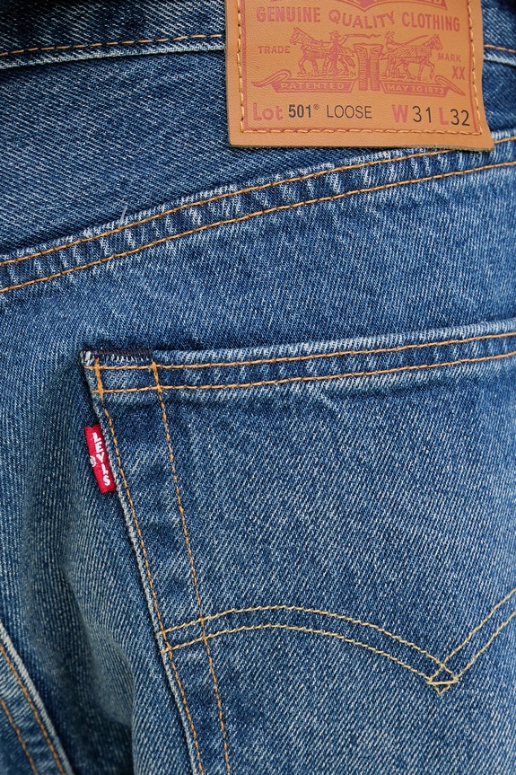 Levi's jeansy 501® LOOSE niebieski 0057U