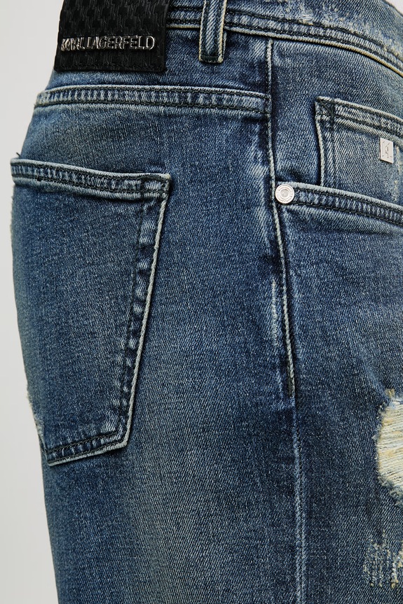 Karl Lagerfeld kavbojke relaxed kroja moške KL-JARED modra 562850.265509