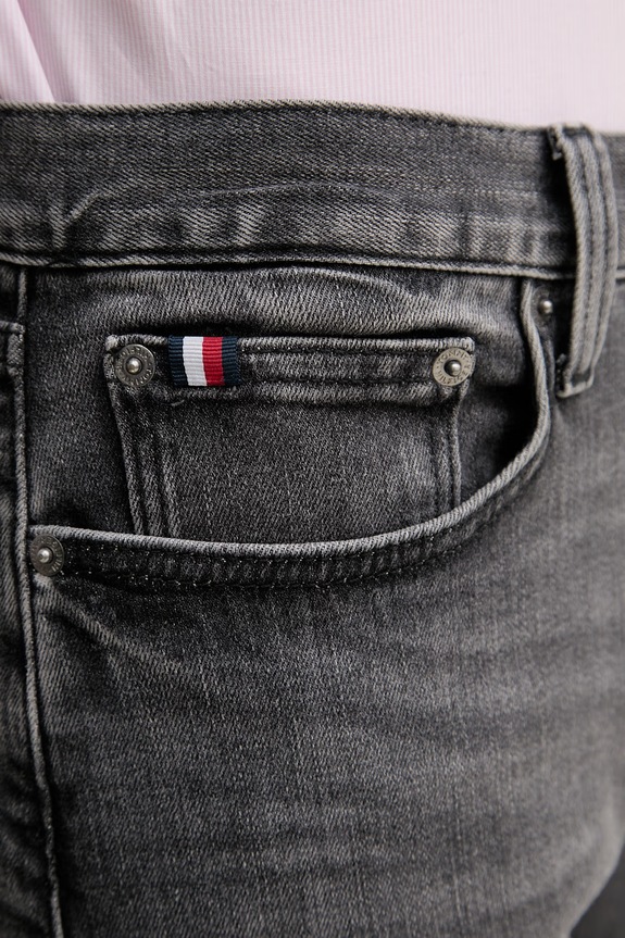 Tommy Hilfiger blugi slim fit pentru bărbați gri MW0MW42315