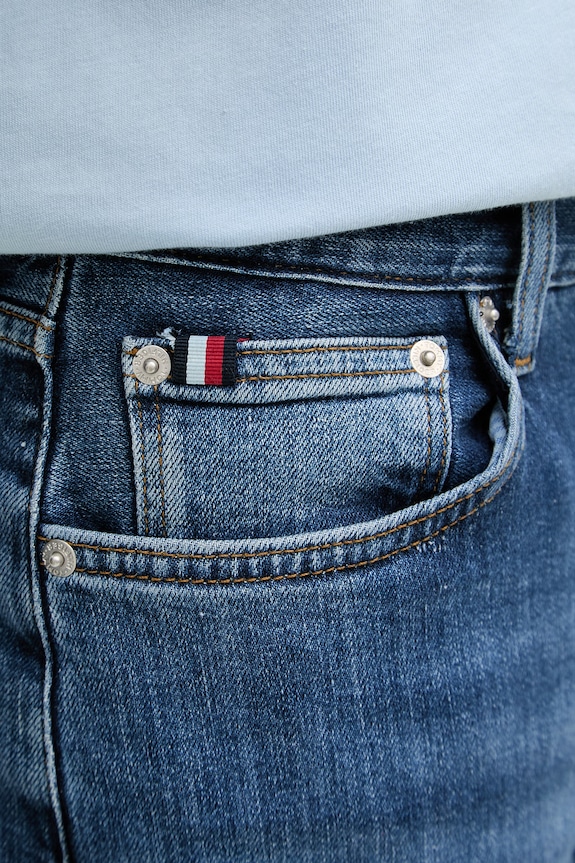 Tommy Hilfiger rifle slim fit pánske modrá MW0MW42317