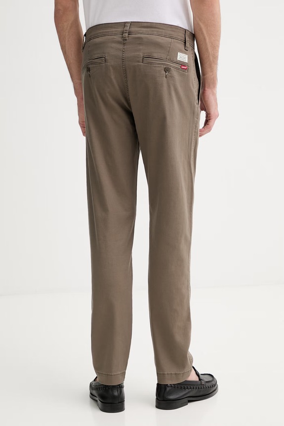 Oblečenie Nohavice s prímesou ľanu Levi's XX CHINO STD II 17196.0198 hnedá