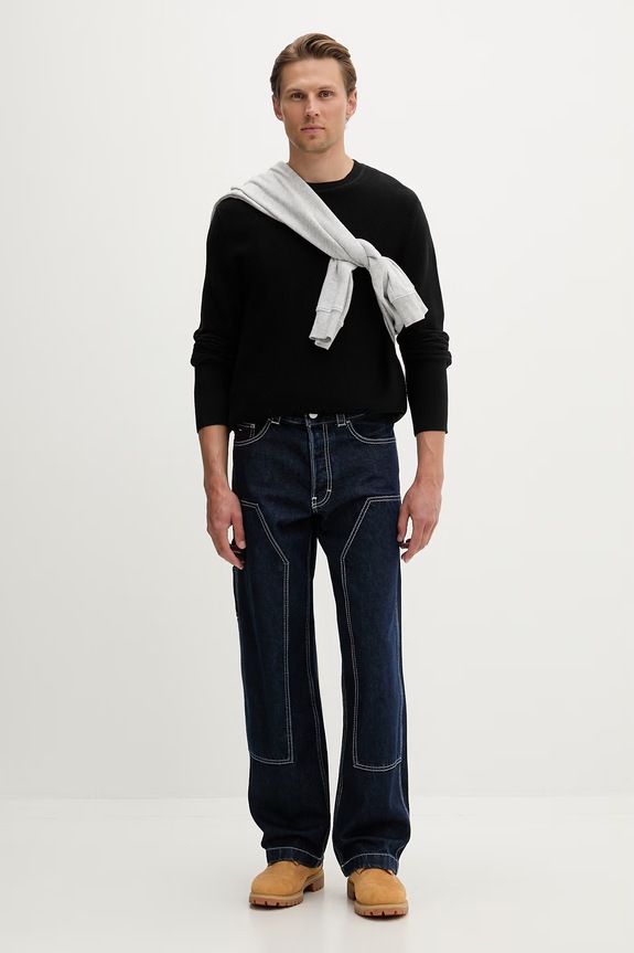 Tommy Jeans jeansy relaxed fit męskie DM0DM22482 granatowy SS26