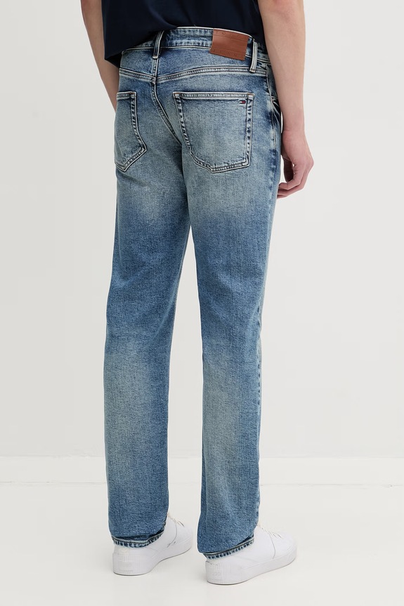 Odzież Tommy Jeans jeansy slim fit męskie DM0DM22966 niebieski