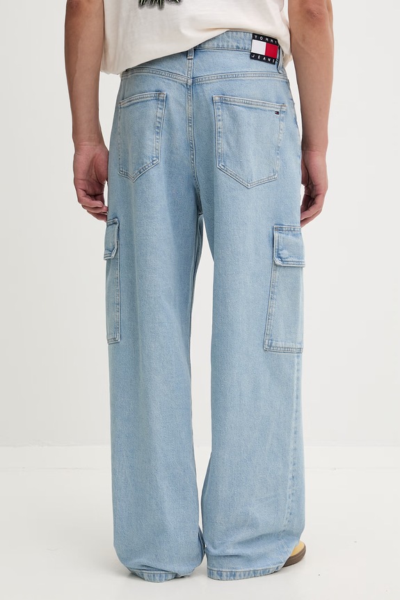Odzież Tommy Jeans jeansy wide leg męskie DM0DM23048 niebieski