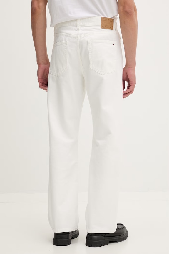 Odzież Tommy Jeans jeansy straight męskie DM0DM23062 biały