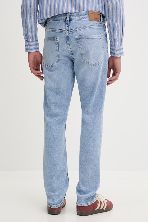 Odzież Tommy Jeans jeansy slim fit męskie DM0DM23064 niebieski