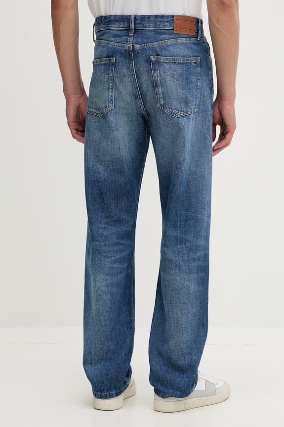 Odzież Tommy Jeans jeansy straight męskie DM0DM23267 granatowy