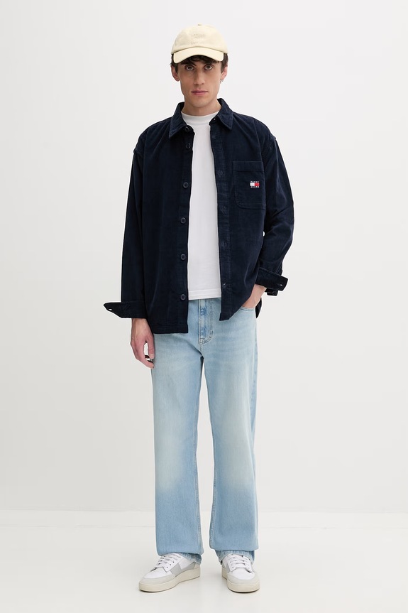 Tommy Jeans jeansy regularne męskie DM0DM23283 niebieski SS26