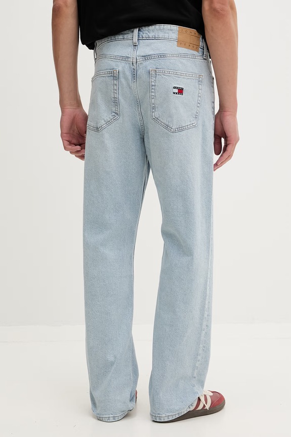 Odzież Tommy Jeans jeansy regularne męskie DM0DM23304 niebieski