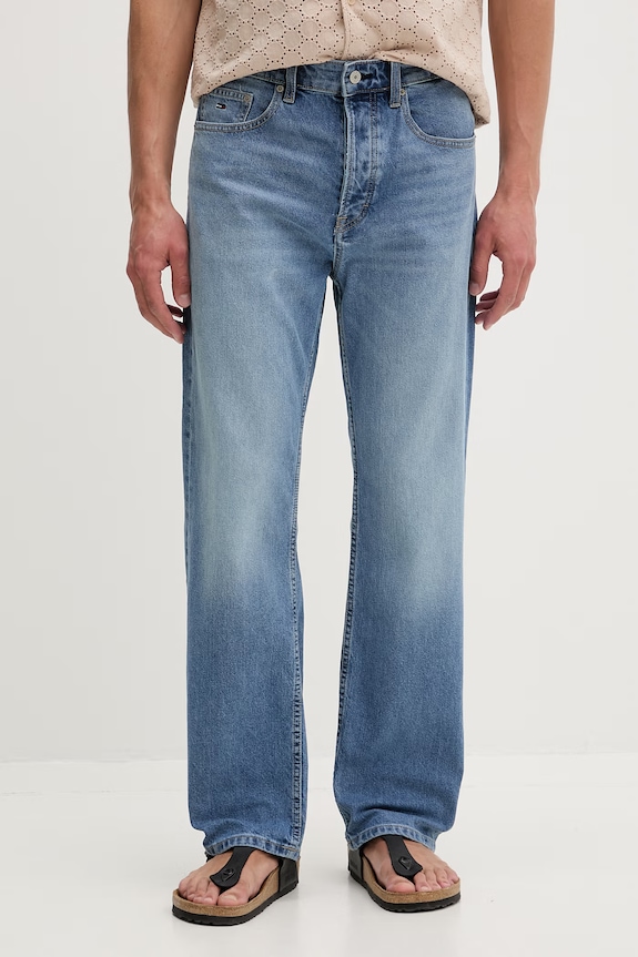 Tommy Jeans jeansy regularne męskie niebieski DM0DM23305