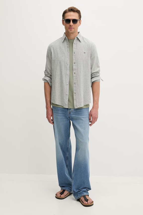 Tommy Jeans jeansy relaxed fit męskie DM0DM23372 niebieski SS26