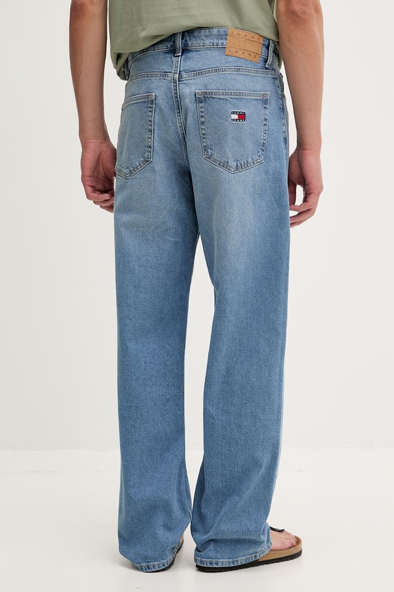 Odzież Tommy Jeans jeansy relaxed fit męskie DM0DM23372 niebieski