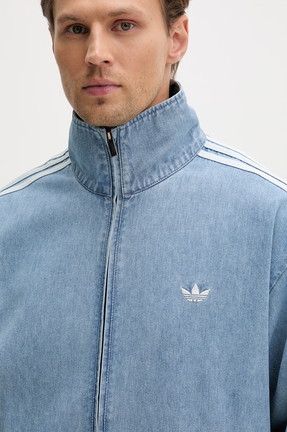 adidas Originals τζιν μπουφάν ανδρικό μπλε KX1196