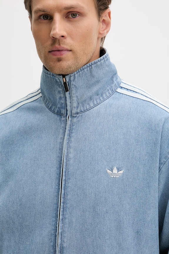adidas Originals τζιν μπουφάν ανδρικό μπλε KX1196