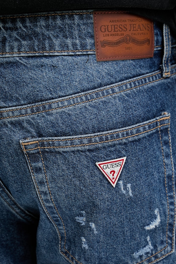 Guess Jeans jeansy straight męskie granatowy M5YA1B.D6367