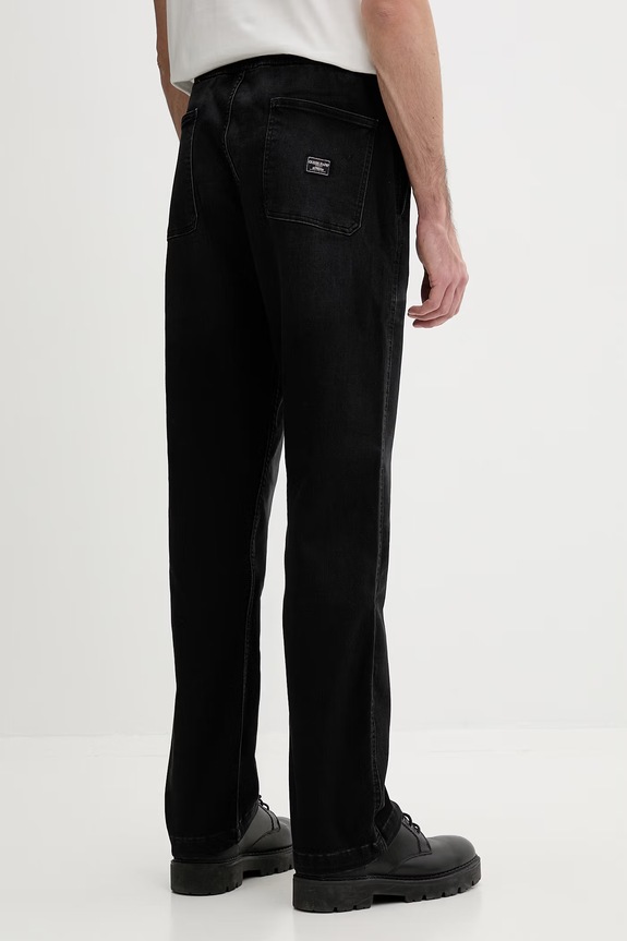 Odjeća Guess Jeans jogger hlače muške od trapera M6GA0I.D8003 crna