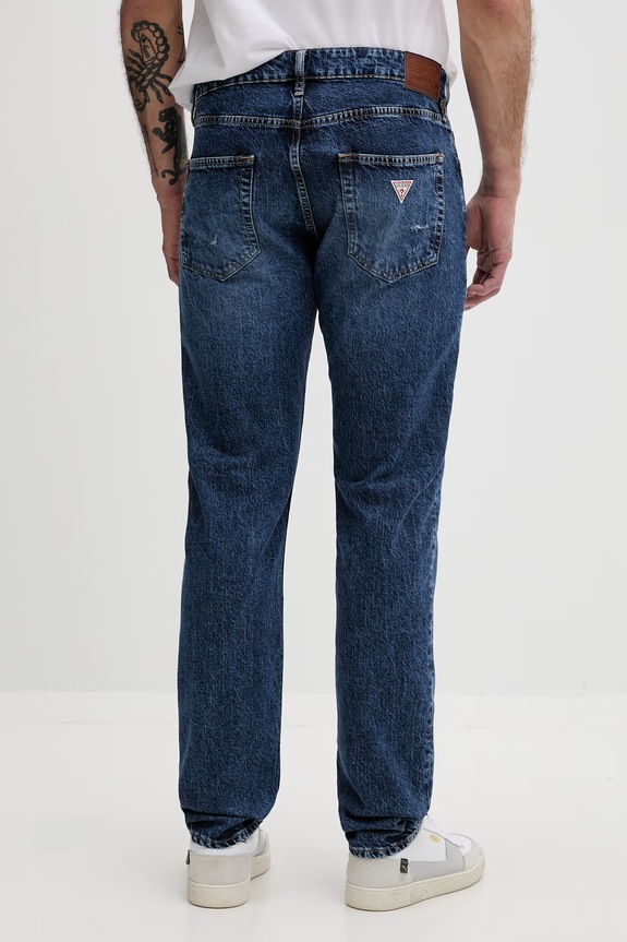 Oblačila Guess Jeans kavbojke slim fit kroja moške M6GA1C.D5M5C modra
