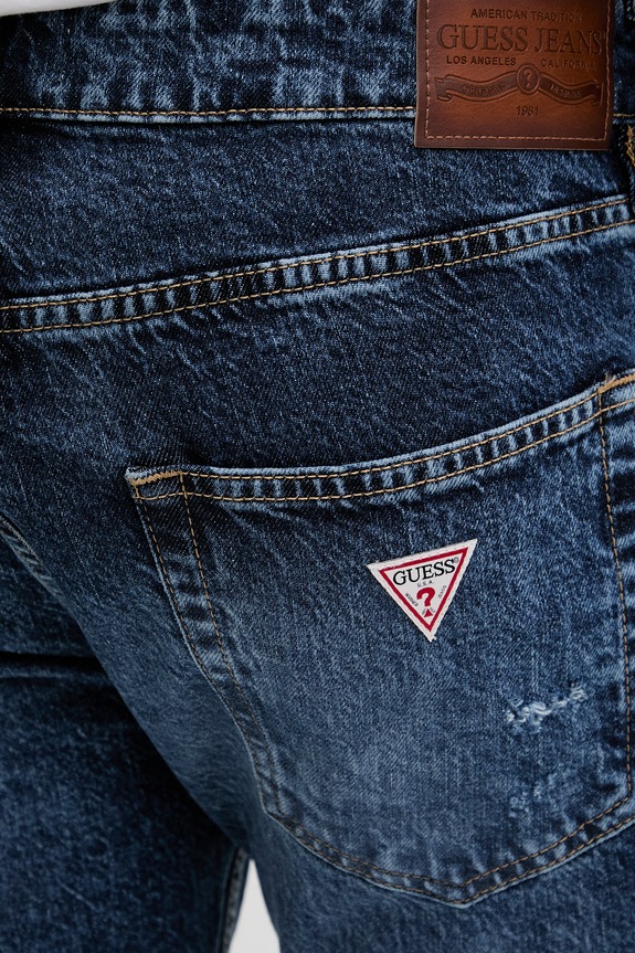 Guess Jeans kavbojke slim fit kroja moške modra M6GA1C.D5M5C