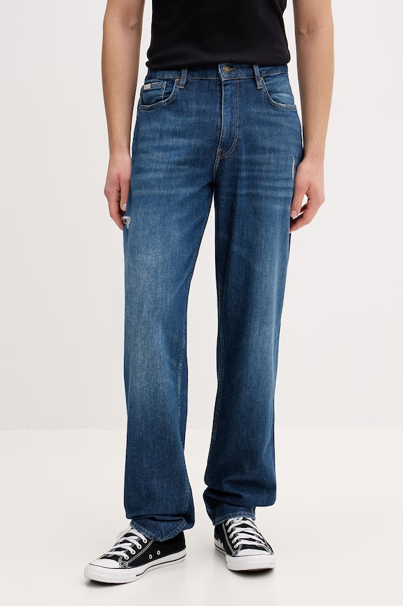Guess Jeans rifle relaxed fit pánske tmavomodrá M6RA90.D002F