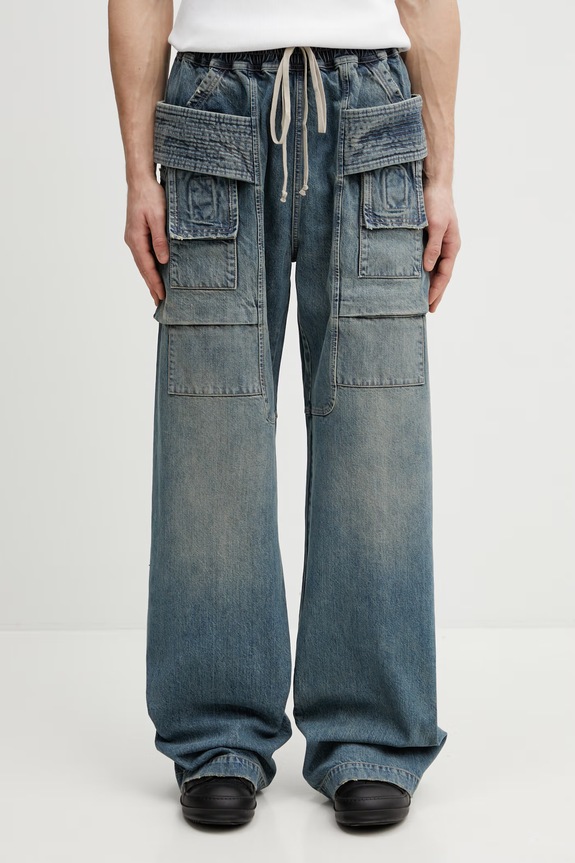 Rick Owens DRKSHDW jeansy niebieski DU01F4394.DWB