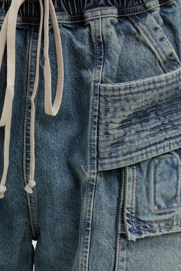 Rick Owens DRKSHDW jeansy niebieski DU01F4394.DWB