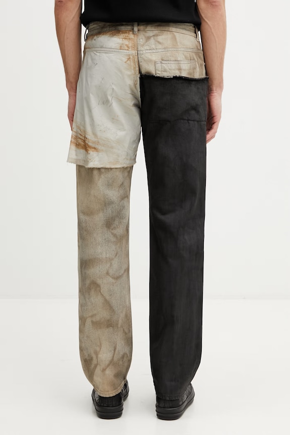 Odzież Rick Owens DRKSHDW Fog Cut jeansy regular męskie DU01F4397.COMW1A brązowy
