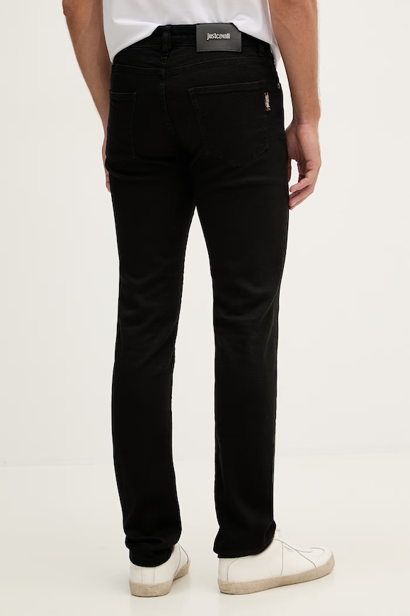 Odjeća Just Cavalli slim fit traperice za muškarce 80OAB5S0.CDWC5 crna