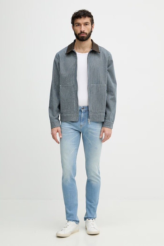 Just Cavalli jeansy slim fit męskie 80OAB5S0.CDWCF niebieski SS26