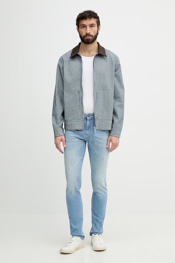 Just Cavalli jeansy slim fit męskie 80OAB5S0.CDWCF niebieski SS26
