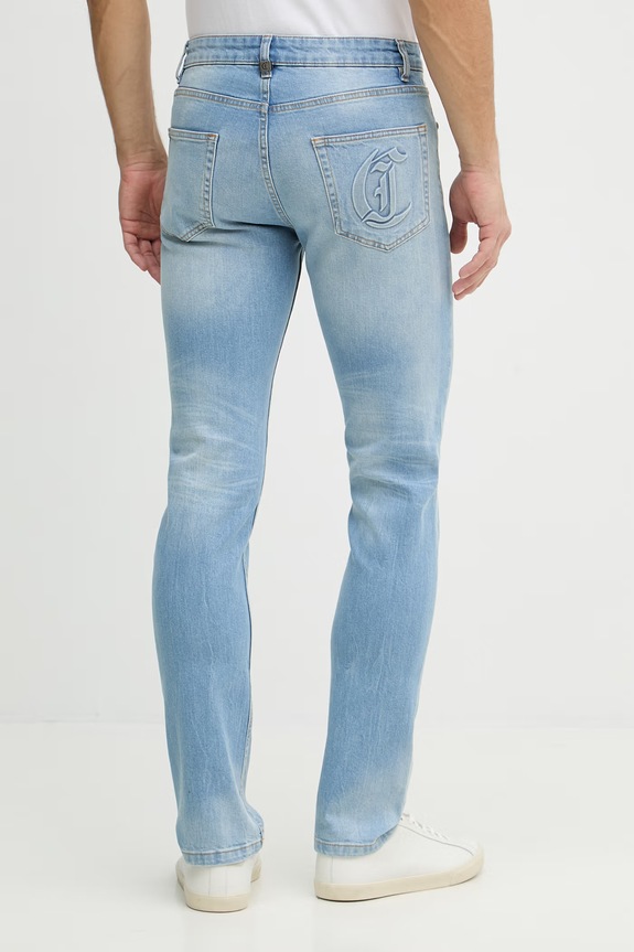 Odzież Just Cavalli jeansy slim fit męskie 80OAB5S0.CDWCF niebieski