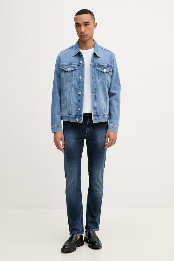 BOSS slim fit traperice za muškarce Delaware 50557490 mornarsko plava SS26